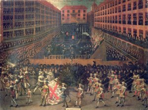 1656年のAuto de Fé（キャンバスに油彩）