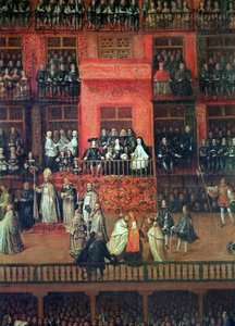 1680 年 6 月 30 日、マドリッドのマヨール広場のオート デ フェ (詳細) 作： Francisco Rizi