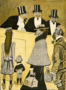失われた英国の家族がオペラで方向を尋ねる、1903 作： Francisco Sancha y Lengo