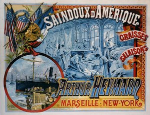アーサー・ヘイマンのアメリカ産動物性脂肪の宣伝ポスター（カラーリトグラフ） 作： Francisco Tamagno