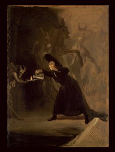 「エル・ヘチザード・ポル・フエルザ」のシーンc.1798 作： Francisco de Goya