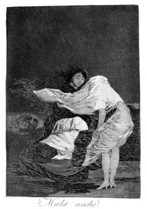 悪い夜、1799 作： Francisco de Goya