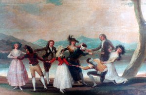 ブラインドマンバフ、1788〜1789年 作： Francisco de Goya