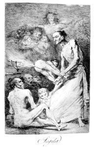 ブロー、1799 作： Francisco de Goya