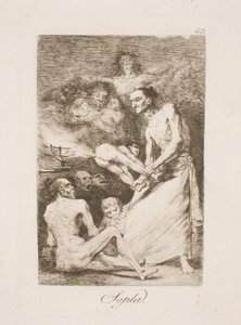 吹く 作： Francisco de Goya