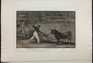 闘牛：銛または旗の起源 作： Francisco de Goya