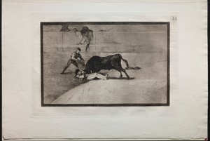 闘牛: マドリードのリングでペペ イッロの不運な死 作： Francisco de Goya