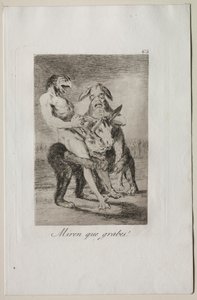 カプリス：彼らがいかに荘厳であるか見て！ 作： Francisco de Goya