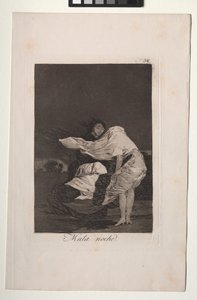 カプリチョス: 悪い夜 作： Francisco de Goya