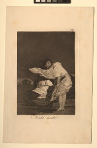 カプリコス：悪い夜。 作： Francisco de Goya