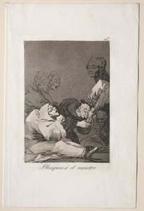 Caprichos：マスターへのギフト。 作： Francisco de Goya