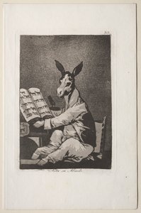 カプリコス：そして、彼の祖父もそうでした。 作： Francisco de Goya