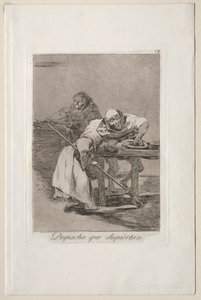 Caprichos：早く、彼らは目覚めています。 作： Francisco de Goya