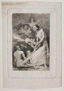 カプリチョス：ブロー 作： Francisco de Goya