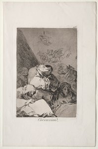 カプリチョス：訂正 作： Francisco de Goya