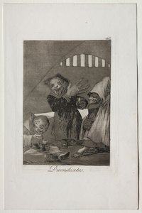 カプリチョス：ホブゴリン 作： Francisco de Goya