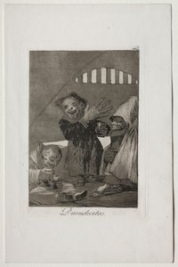気まぐれ：ホブゴリン。 作： Francisco de Goya