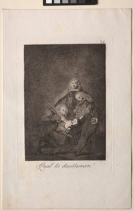 カプリチョス: どうやって彼女を摘み取る! 作： Francisco de Goya