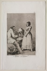 カプリチョス：怠惰なほうがいい 作： Francisco de Goya
