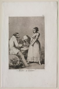 カプリコス：怠惰である方がいいです。 作： Francisco de Goya