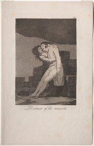 カプリチョス: 愛と死 作： Francisco de Goya