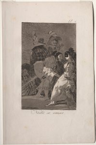 Caprichos：誰も自分自身を知りません。 作： Francisco de Goya