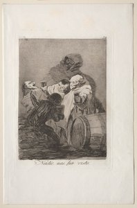 カプリチョス: 誰も私たちを見たことがない 作： Francisco de Goya
