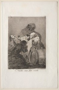 Caprichos：誰も私たちを見たことがありません。 作： Francisco de Goya