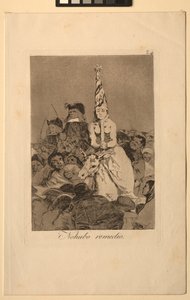 Caprichos：それについては何もできませんでした。 作： Francisco de Goya