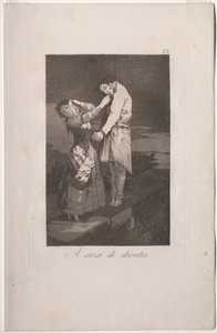 Caprichos：歯の狩猟。 作： Francisco de Goya