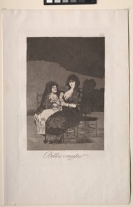 Caprichos: かなりの教え。 作： Francisco de Goya