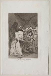 カプリチョス: 飲み込め、犬! 作： Francisco de Goya