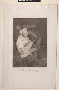 Caprichos: それは確かに読むことができることです 作： Francisco de Goya