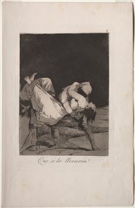 Caprichos: 彼らは彼女を連れ去った! 作： Francisco de Goya