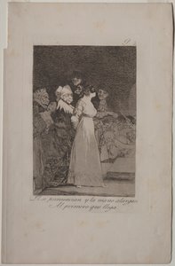 Caprichos: 彼らは「はい」と言って、最初に来た人に手を差し伸べます。 作： Francisco de Goya