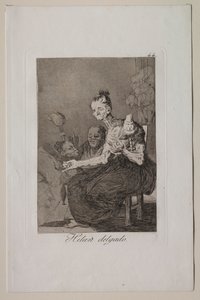 カプリチョス: 精巧に回転する 作： Francisco de Goya