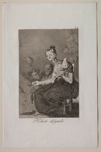 カプリコス：彼らは細かく回転します。 作： Francisco de Goya