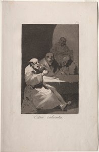 Caprichos: 彼らは暑いです。 作： Francisco de Goya