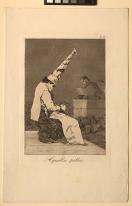 Caprichos：ほこりのそれらの点。 作： Francisco de Goya