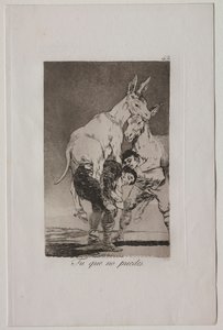 カプリコス：できない人 作： Francisco de Goya