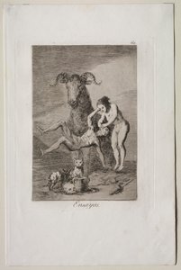 カプリチョス: 試練 作： Francisco de Goya