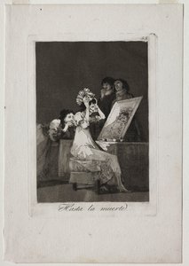 カプリチョス: 死ぬまで 作： Francisco de Goya