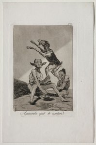 カプリチョス：あなたが油そそがれるまで待ってください 作： Francisco de Goya