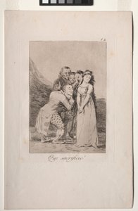 カプリチョス: 何という犠牲だ! 作： Francisco de Goya