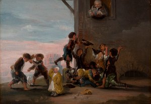 栗を争う子供たち1786年、栗を争う子供たち。 作： Francisco de Goya
