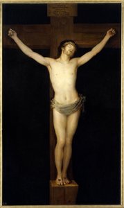 十字架につけられたキリスト像 フランシスコ・デ・ゴヤ（1746-1828）作 19世紀 日2.55 x 1.54 m マドリッドプラド美術館 - 十字架にかけられたキリスト。フランシスコ・デ・ゴヤ・イ・ルシエンテス（1746-1828）の絵画