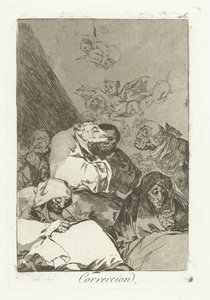正しい 訂正（オブジェクトのタイトル） 気まぐれ (シリーズタイトル) 作： Francisco de Goya