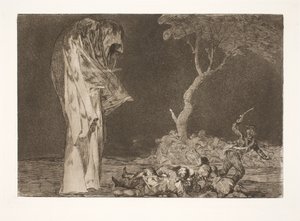 The Foolish Fear (恐怖で評判を落とすな) 作： Francisco de Goya