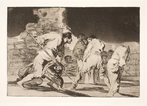 愚かな怒り (信じられない、そして私たちは神によって作られた) 作： Francisco de Goya