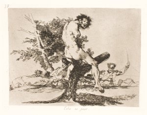 これはもっと悪いです (37) 作： Francisco de Goya